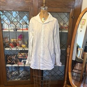 Calvin Klein White Long-Sleeve Dress Shirt
